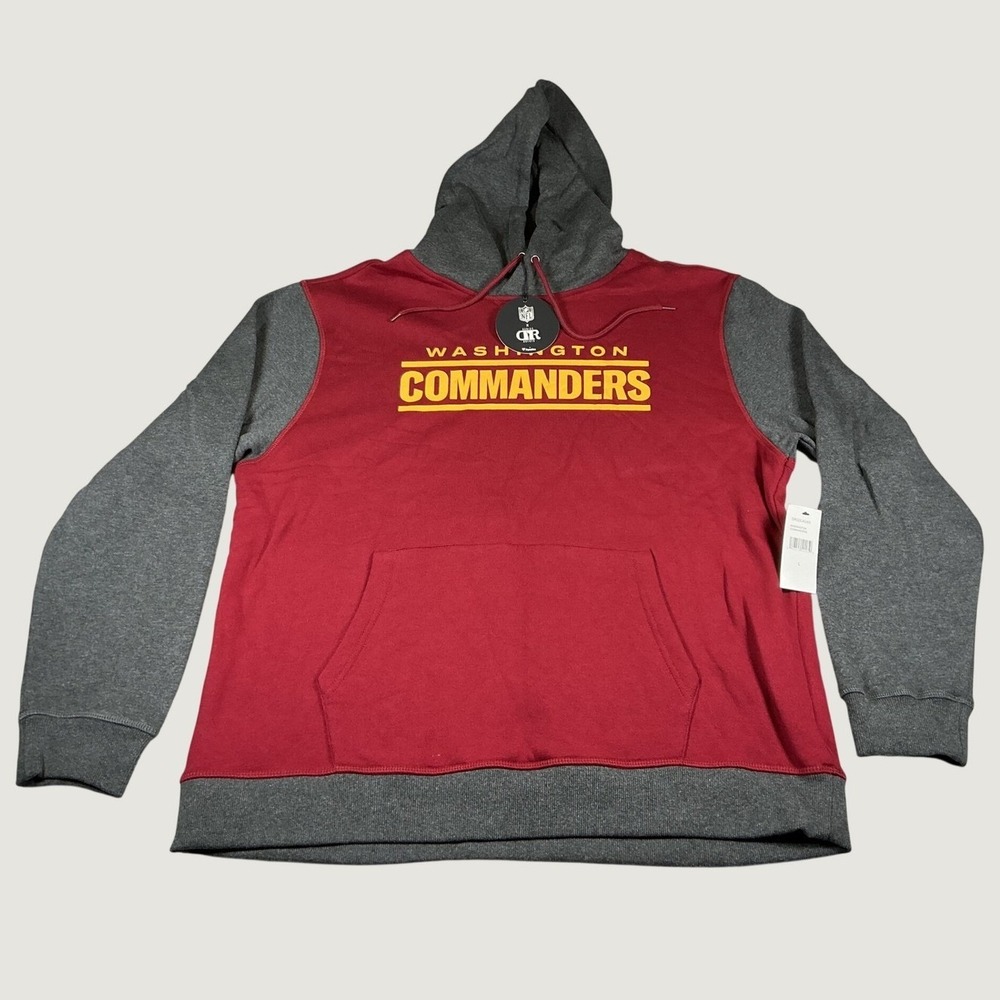 Washington Commanders Darius Rucker Hoodie Men's Large Red Gray NFL NWT